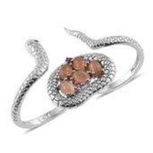 Platinum Bond Brass Double Finger Ring NWT!